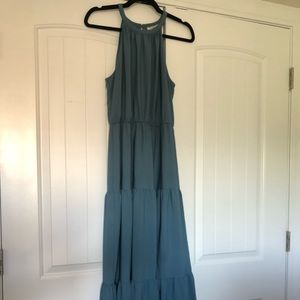 Blue maxi dress